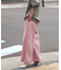 イージーストレートワイドパンツ