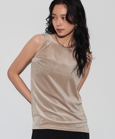 シアーベロアタンクトップ