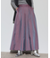 シャンブレータックマキシスカート