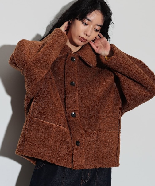 【WEB限定】リバーシブルムートン調ブルゾン