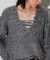 【WEB限定】Vネックシャギーニット