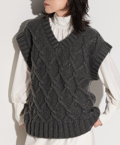 wesleyetre tokyo ケーブルニット wesleyetre tokyo ケーブルニット アクセントケーブルニット