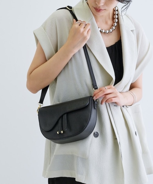 【MILLELA FIRENZE】レザーサドルバッグ