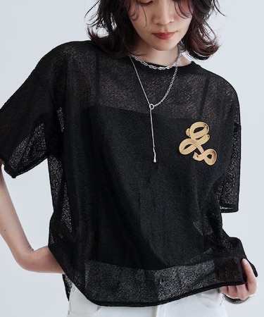 メッシュロゴTシャツ