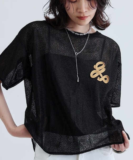 メッシュロゴTシャツ