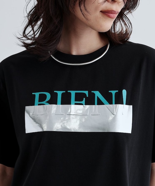 【再入荷】箔プリントロゴTシャツ