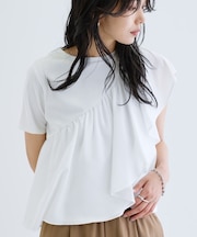 サッシュフリルTシャツ