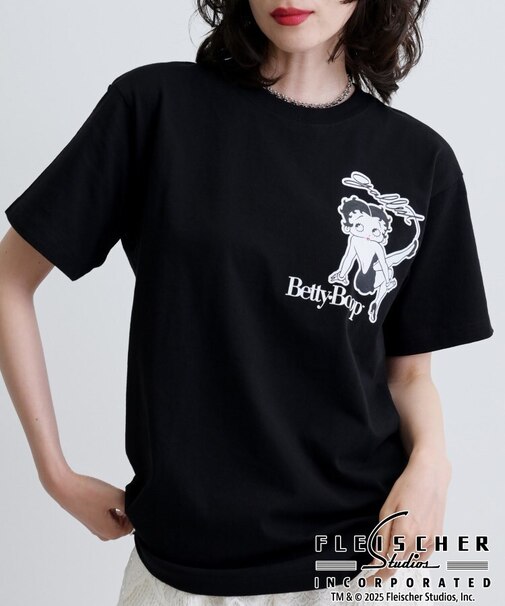 【Betty Boop(TM)】サイドプリントTシャツ