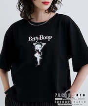 【Betty Boop(TM)】センタープリントワイドTシャツ