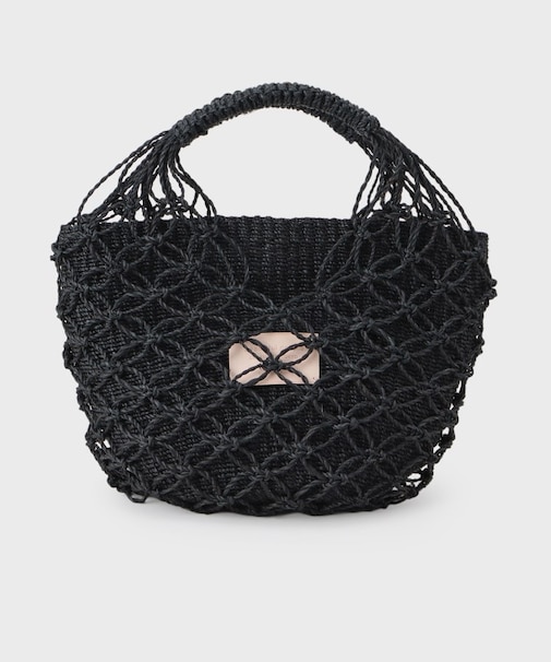 【beautiful people】abaca twist bag S