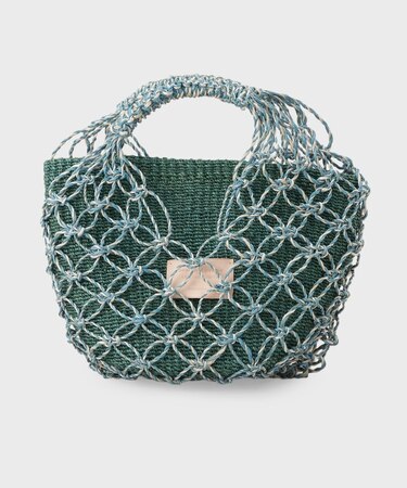 【beautiful people】abaca twist bag S