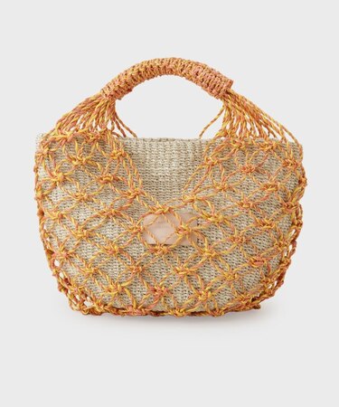 【beautiful people】abaca twist bag S