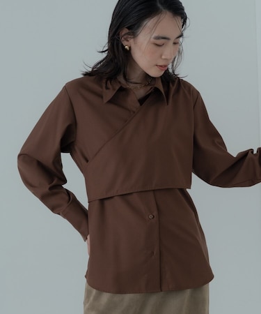 アシメジレシャツ