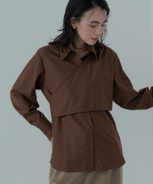 アシメジレシャツ
