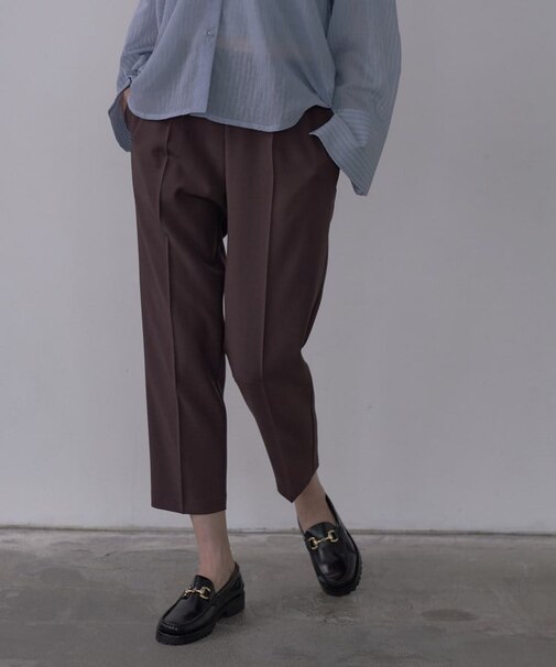 【Comfy SET UP】イージーテーパードパンツ【セットアップ対応／通勤/カセット服】