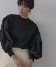 ファブリックフォルムスリーブニット