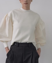 ファブリックフォルムスリーブニット