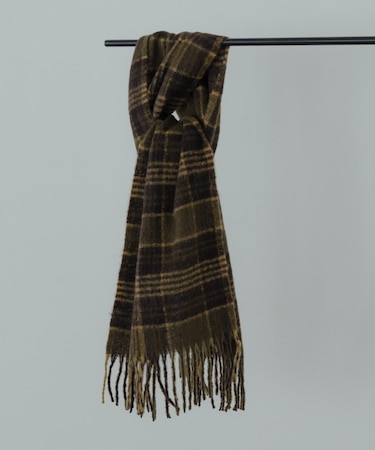 【CONTROL FREAK】シャギーチェックマフラー