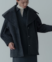 ビッグカラーダブルフェイスコート