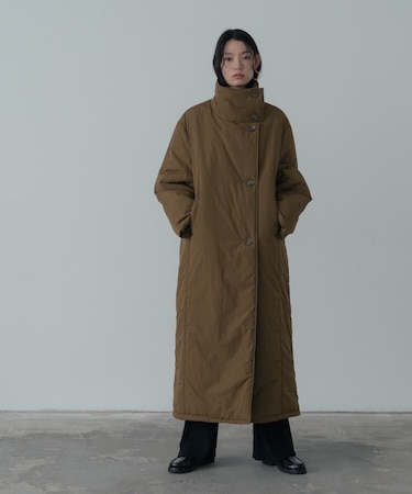 パディングロングコート