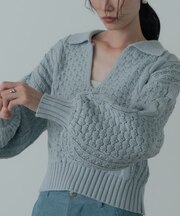 スキッパーフォルムニット