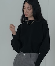 フォルムスリーブコンシャスニット