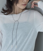 ドロップモチーフタイネックレス