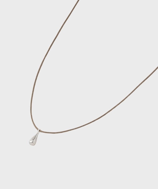 ドロップモチーフタイネックレス