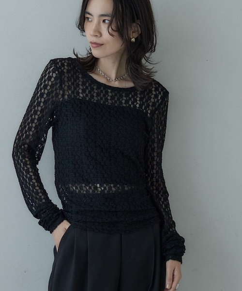 carlaレースカットソー Lady lace shirt - white – CARLA