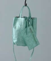 【MILLELA FIRENZE】メタリックミニトートバッグ