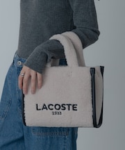 【LACOSTE】ヘリテージシーズナル フェイクファーミニトートバッグ