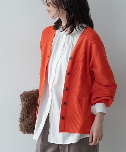 フォルムリブニットカーディガン｜ギャレストの通販｜&mall（アンド
