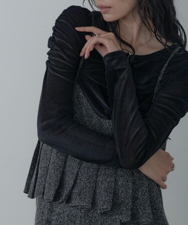 【一部店舗限定】シアーベロアシャーリングカットソー