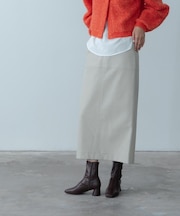 【セットアップ対応】シンセティックレザースカート