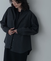 Timeless｜ウーステッドライクフォルムシャツ【セットアップ対応】