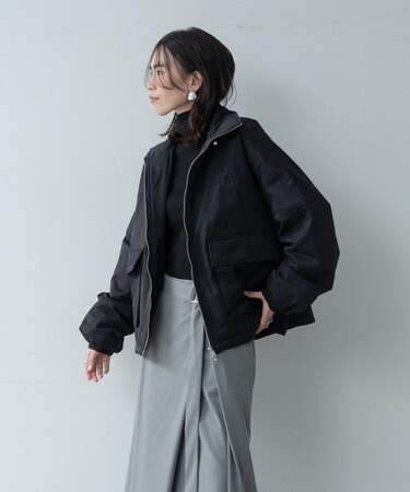 ビッグポケット中綿フォルムコート