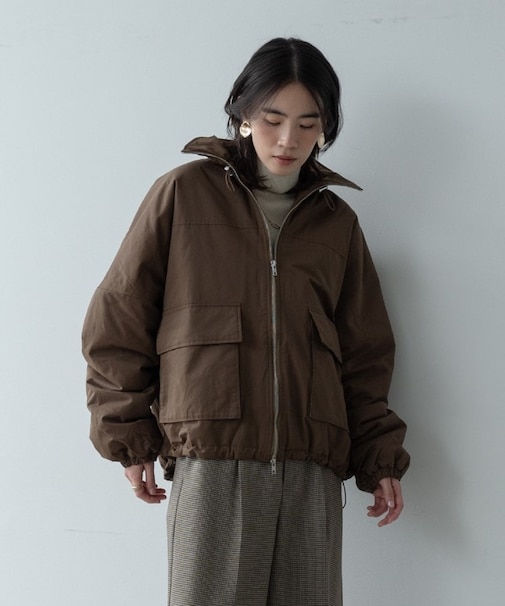 ビッグポケット中綿フォルムコート