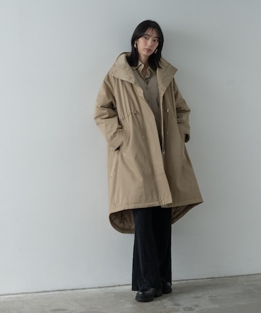 フィッシュテールキルトコート