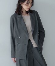 Comfy SET UP｜ダブルブレストジャケット【セットアップ対応／通勤／カセット服】