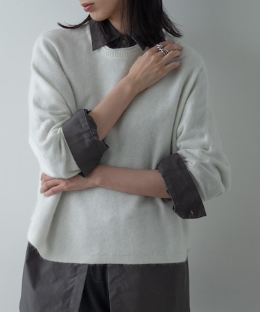 ヘアリーフォルムニット