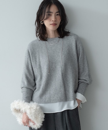 ヘアリーフォルムニット