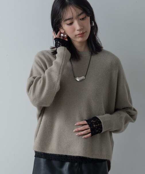 ヘアリーフォルムニット