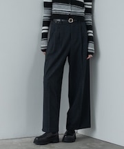 ツイードタックワイドパンツ