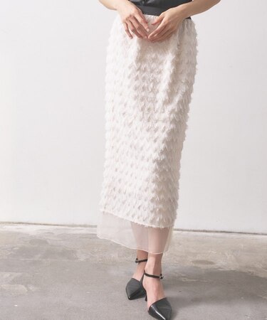 フリンジタイトスカート