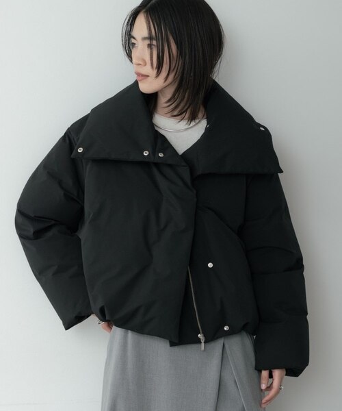 3WAYスタンドカラーショートダウン【凹凸素材】｜ギャレストの通販