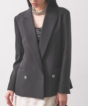 【オケージョン／セットアップ可能】ダブルクロスモードジャケット