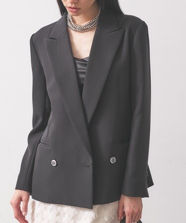 【オケージョン／セットアップ可能】ダブルクロスモードジャケット