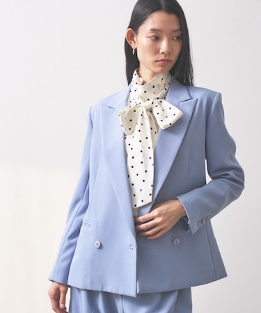 【オケージョン／セットアップ可能】ダブルクロスモードジャケット