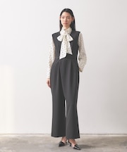 【オケージョン／セットアップ対応】ダブルクロスサロペット