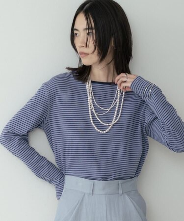 ボーダーカットソー